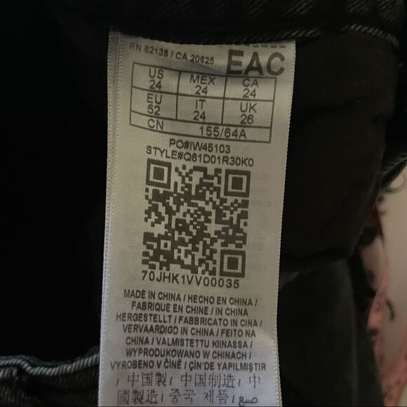 GUESS Mya Zipper Denim High Rise Shorts sz 24 - Picture 10 of 12